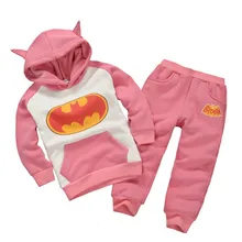 2016 New Children Outfits Cartoon Tracksuit Clothing Children Hoodies + Kids Pants 2 pcs kids Sport Suit Boys Girls Clothing Set