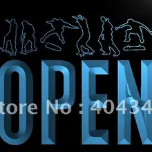 LK845-открытый Скейтборд Спорт Скейт светодиодный неоновый свет вывеска домашний декор ремесла