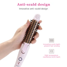 3 в 1 путешествия быстрый нагрев выпрямитель для волос бигуди для волос плоский утюжок складные волосы Выпрямление щипцы для завивки Гофрирование Прямая поставка