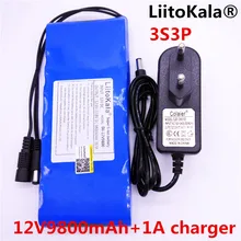 Liitokala 12 V 9800 mAh литий-ионный аккумулятор камеры и 12,6 V 1A EU/US зарядное устройство