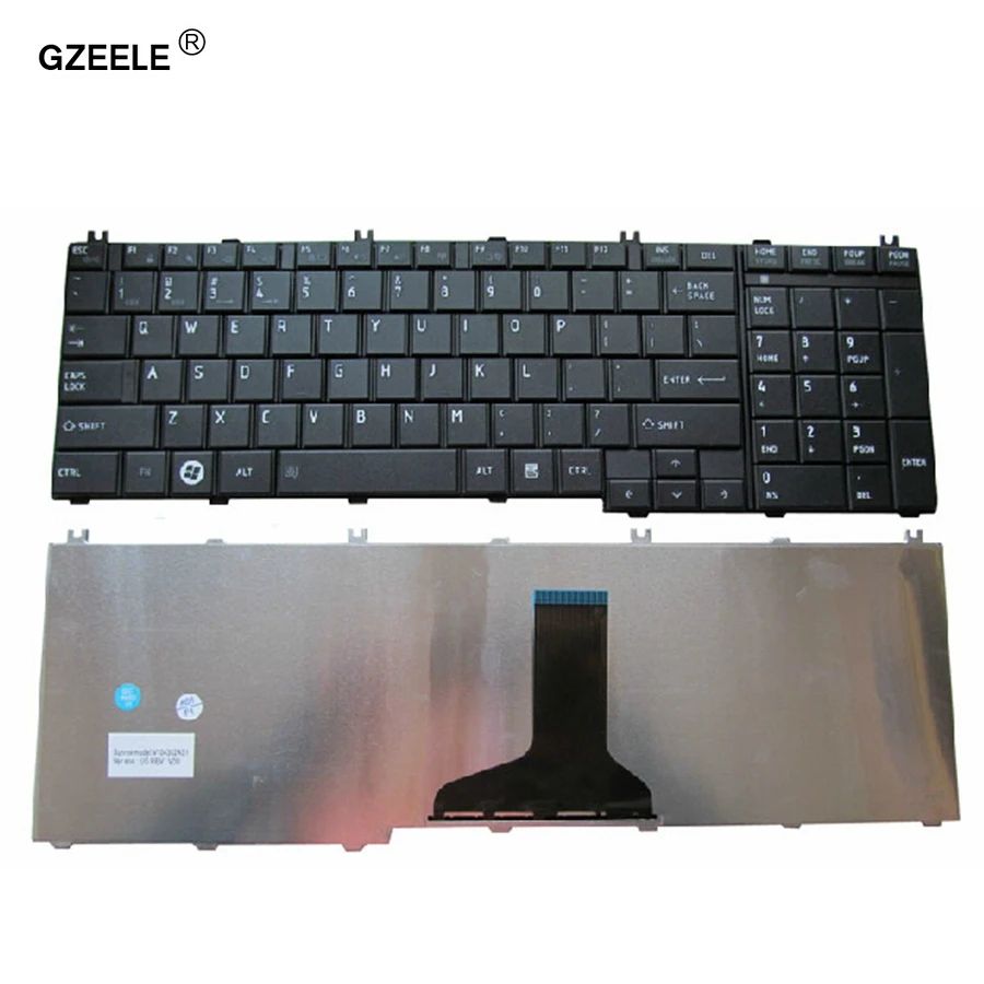 GZEELE для Toshiba Satellite L750 L750D L755 L755D L770 L770D L775 L775D V114346CS1 США Клавиатура ноутбука черный Английский QWERTY новая