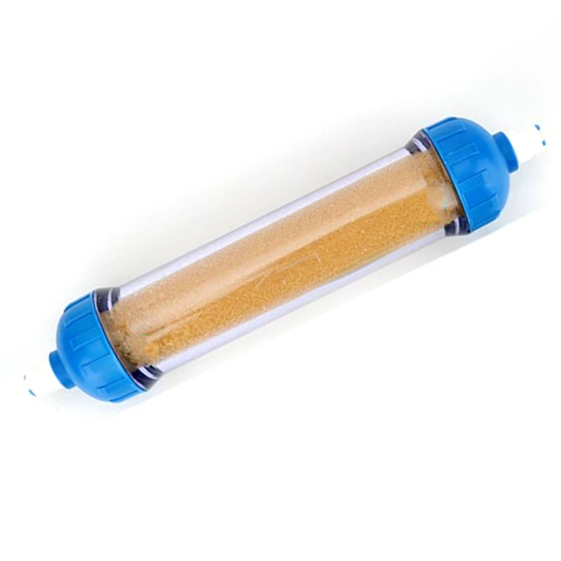 

Refillable Inline filter cartridge 10-Inch filled with Ion Exchange Resin Remove Scale And Softening Water Quality