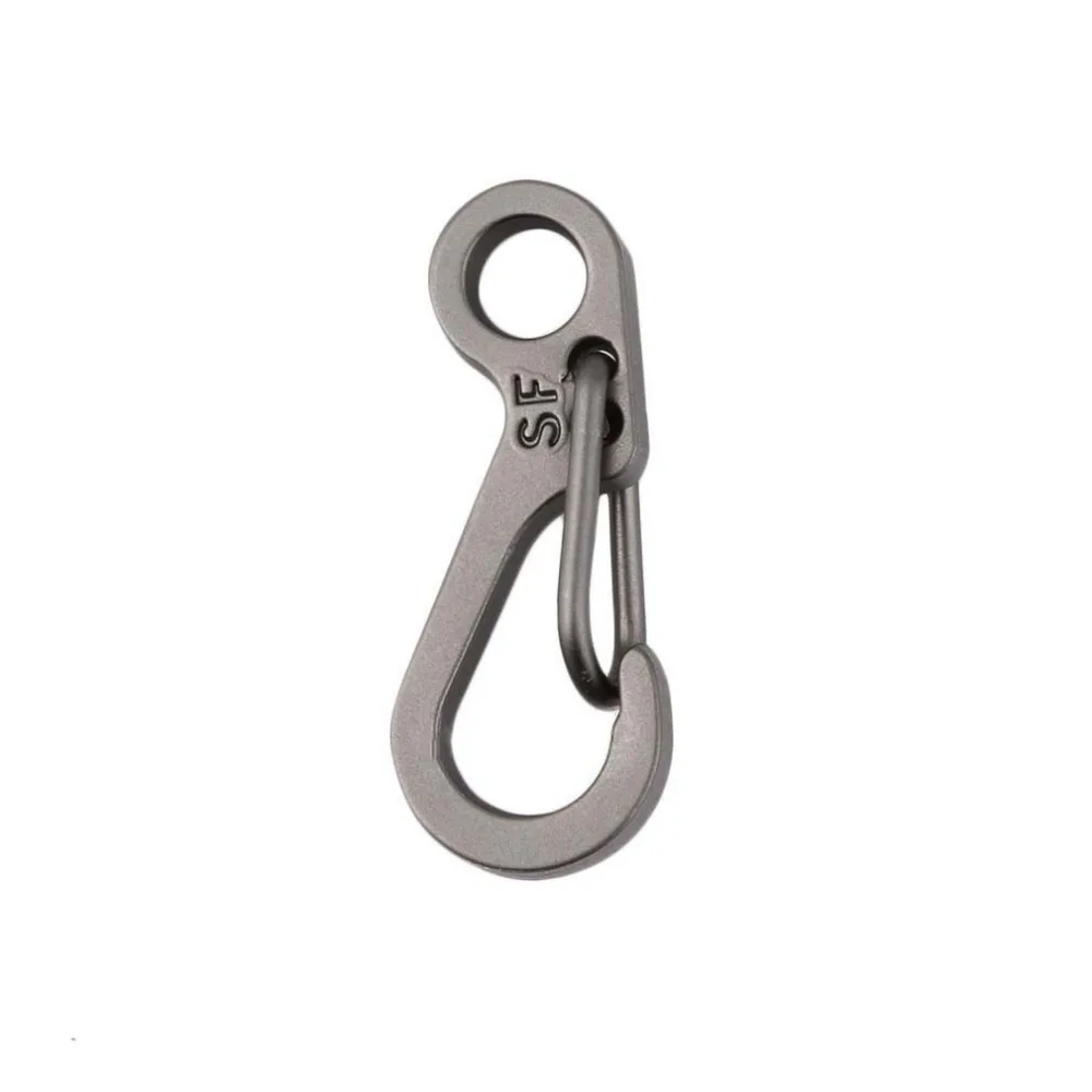 10Pcs/Lot Survival Outdoor Mini Aluminium Hang Buckle Quickdraw Key Chain new arrival   New Style