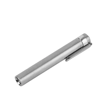 

Soshine Q5 LED 250 Lumens Stainless Steel 4.2V AAA/10440 Mini Flashlight With Clip For Camping Outdoor Super Bright