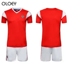 OLOEY 2018 world cup russia home jersey russian tracksuits football team training sporting suits soccer sweatsuits running set