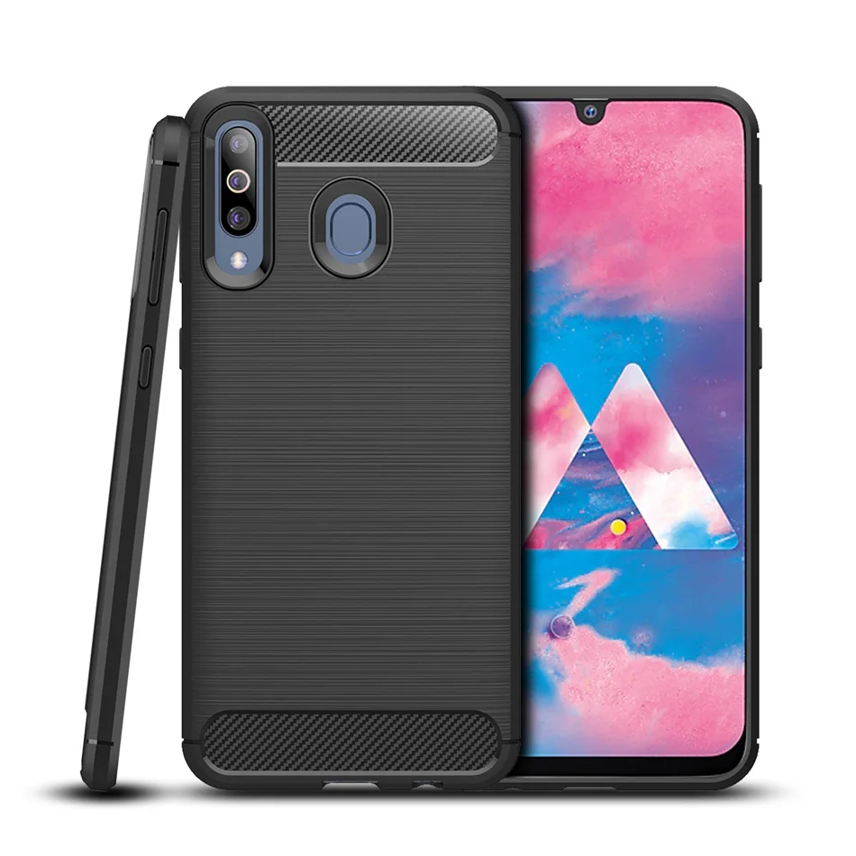 Чехол для телефона KOLPLER Samsung Galaxy M30 чехол-бампер из углеродного волокна мягкий