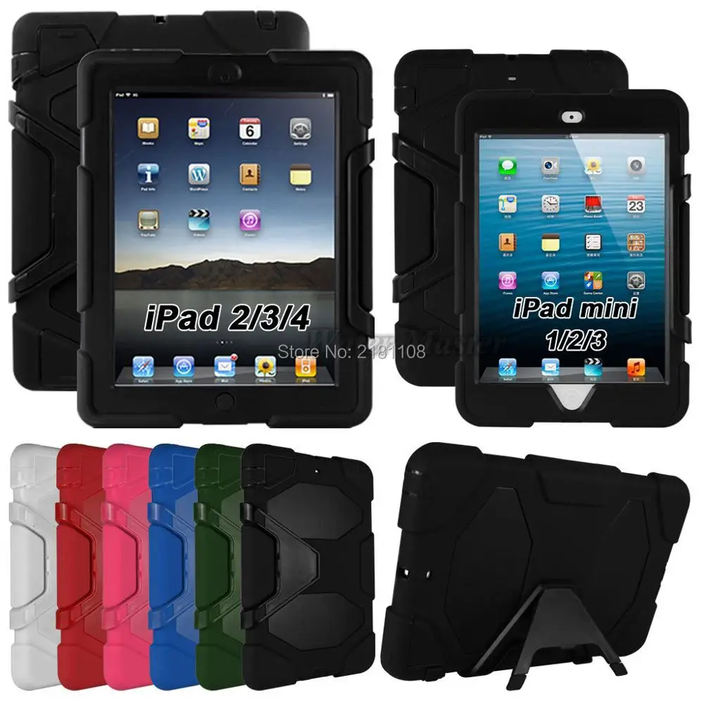 

Water Resistant Shockproof Case For Apple iPad Mini 1/2/3 Stand Heavy Duty