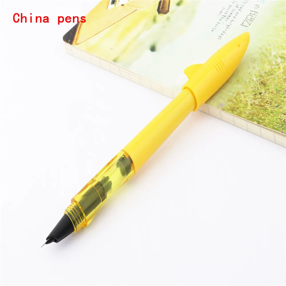 Высокое качество Jinhao 993 маленькая Акула рыбка школьный студенческий офис 0,38 мм/0,5 мм перьевая ручка новинка - Цвет: Yellow-1