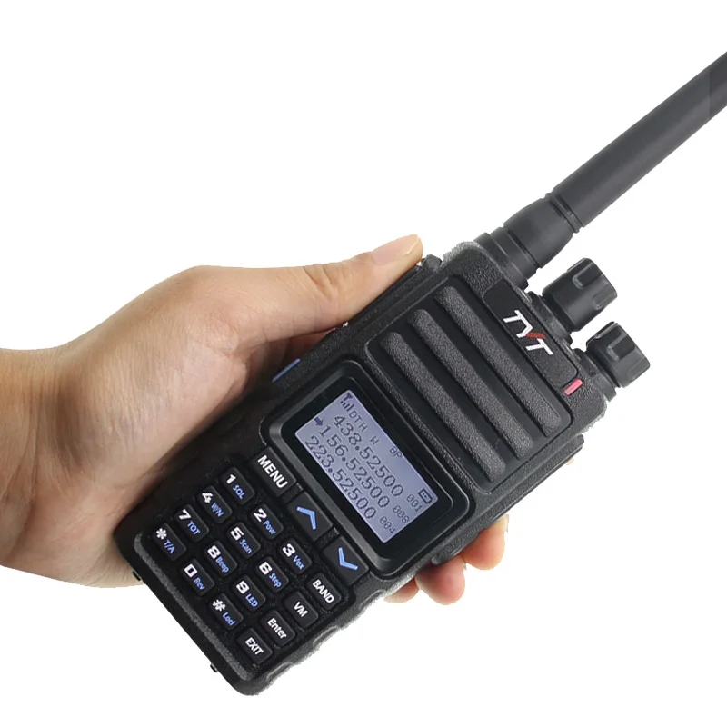 TYT TH-350 Walkie Talkie Tri Band 136-174MHz 220-260MHz 400-470MHz Tri display 5W высококачественный двухсторонний fm-приемопередатчик