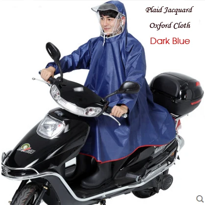 Для женщин Для мужчин обеспечивающие Безопасность Светоотражающие Велосипедное пончо с рукавами Для женщин s длинные дождевики желтый красные, синие прозрачная утолщенная большая шляпа поля - Цвет: Long Bike Raincoat 9