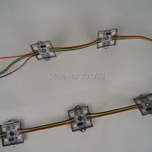 20 штук DC12V WS2801 светодиодный смарт-модуль; 36 мм* 36 мм квадратного типа; 4 шт. 5050 smd; 0,96 W