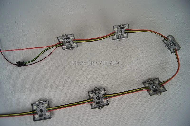 20 штук DC12V WS2801 светодиодный смарт модуль 36 мм * квадратного типа 4 шт. 5050 smd 0 96 W|led
