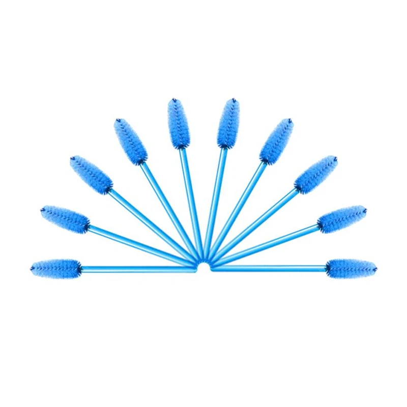

10pcs make up brush Pink synthetic fiber One-Off Disposable Eyelash Brush Mascara Applicator Wand Professional Makeup Brush
