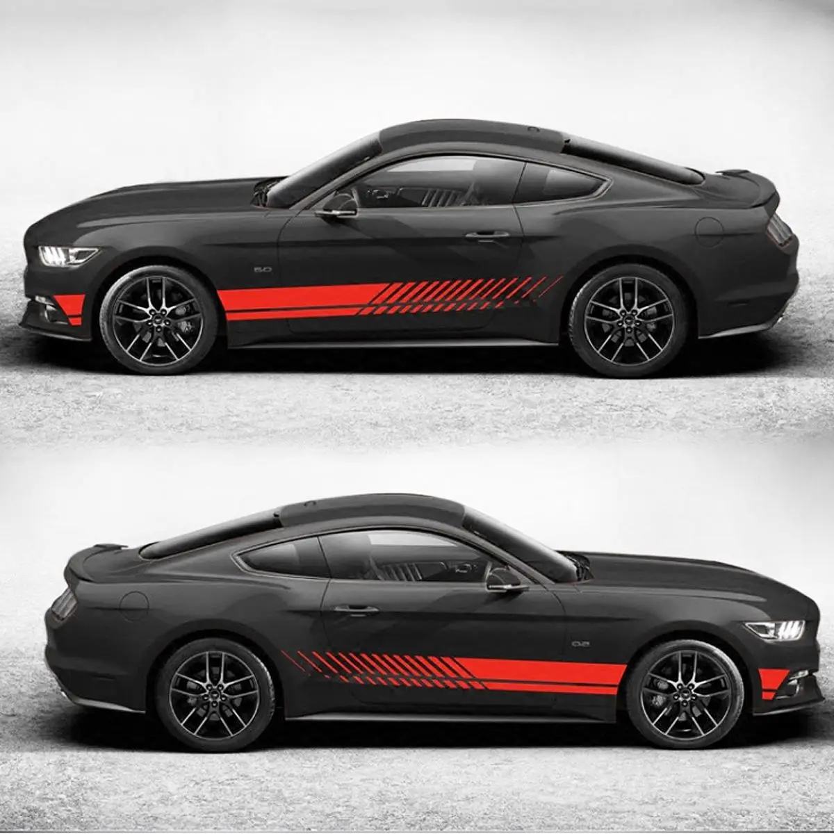 Универсальные спортивные гоночные наклейки на боковые двери|racing stripes|graphic stickerauto