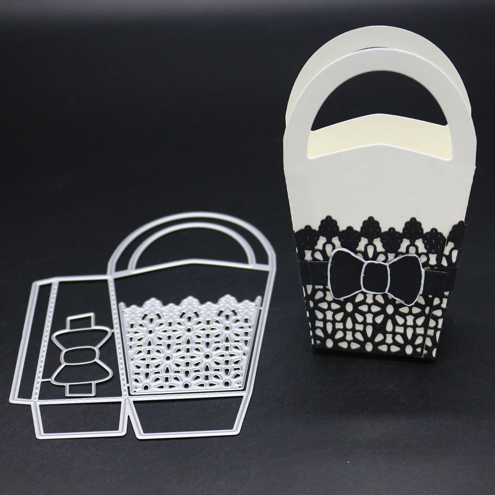 

New Bow Handbag Metal Cutting Dies For Scrapbooking DIY Paper Craft Card Album Embossing Stencils Template Punch Knife Mold Dies