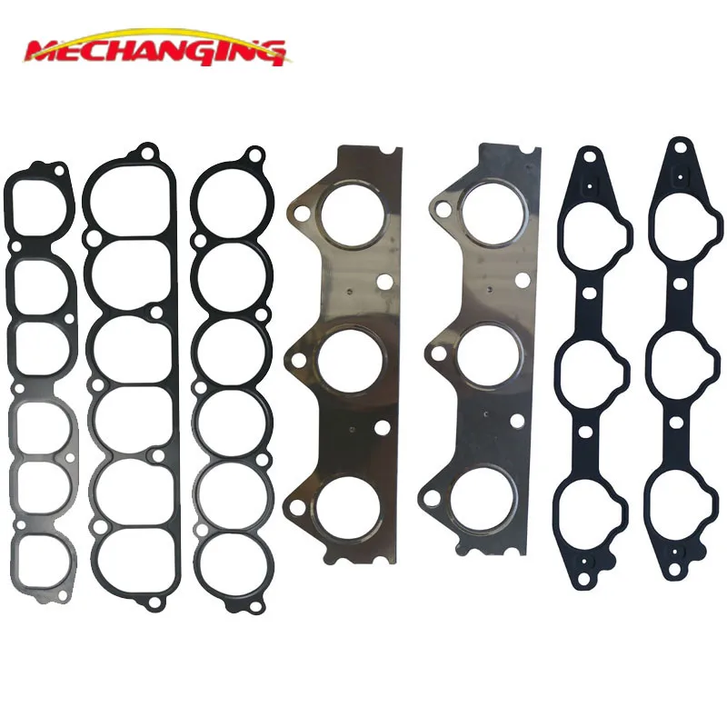 

FOR MITSUBISHI PAJERO III (V7_W, V6_W) 3.8 GDi 6G75 7PCS Intake Exhaust Manifold Engine gasket Automotive Spare Parts