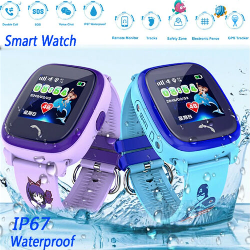 

Kids Smart Watch Anti-lost LBS Safe SOS Call Bluetooth Sim Card Camera Waterproof Android iOS Boy Girl Cute Gift Smart Wristband