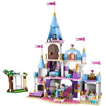 

mylb Building Block Cinderella Romantic Castle Princess Friend Blocks Bricks Girl Sets Model baby Toys