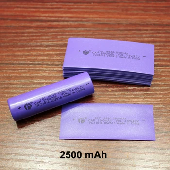 

100pcs/lot 18650 Lithium Battery Package Pvc Heat Shrinkable Film Skin 2500mah Capacity Standard Aircraft Special