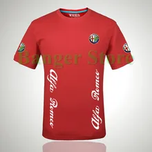 

NEW Alfa Romeo logo printed t shirts summer casual cotton short sleeve tees shirt