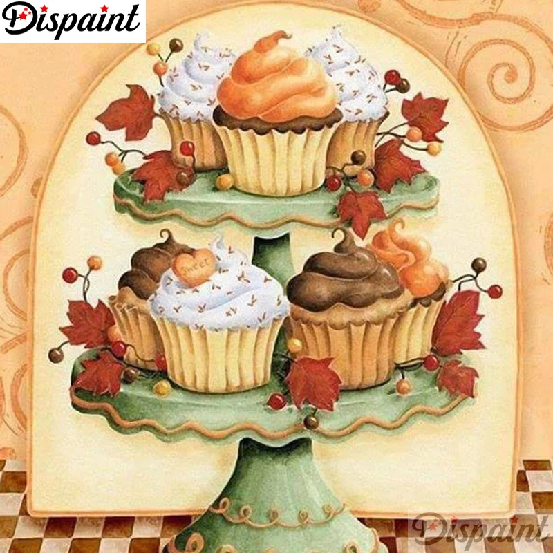 Dispaint Square/Round Drill 5D DIY Diamond Painting &quotCake landscape&quot Embroidery Cross Stitch Full Rhinestone Decor A18429 | Дом и сад