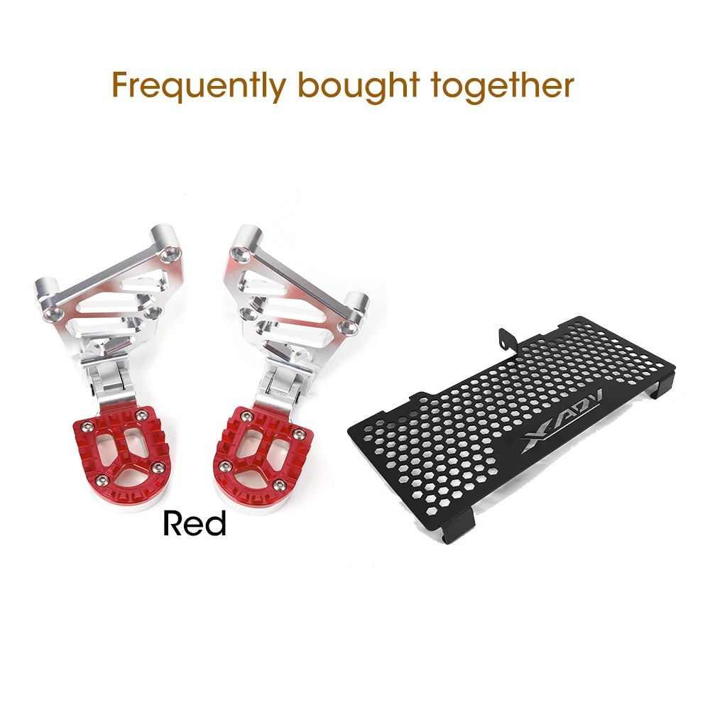 For HONDA X-ADV X ADV 750 Rear Foot Pegs Footrest CNC Aluminum Motorcycle Rear sets Adjustable Foot Pegs