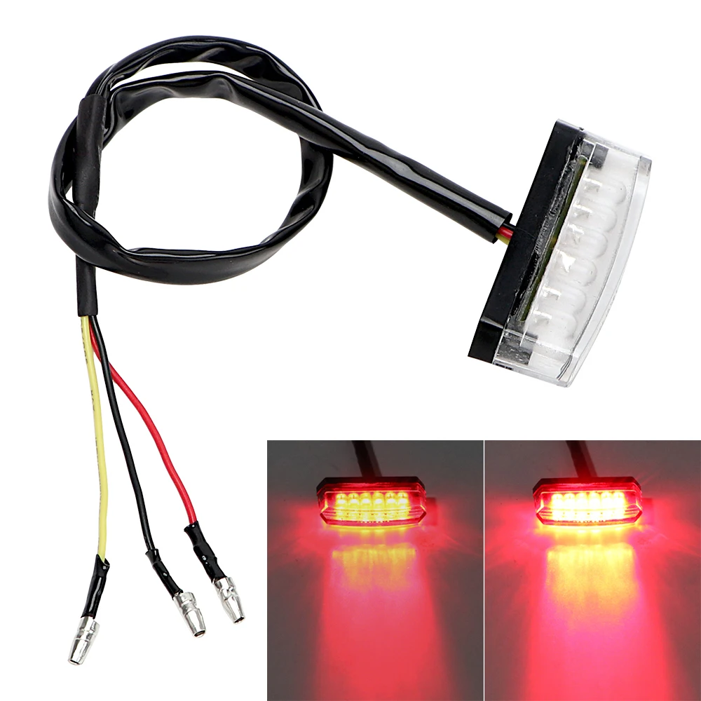 

Universal for ATV Quad Kart Moto Tail Brake Stop Light Rear Lights Motorbike Accessories Indicator Lamp Motorcycle Lighting