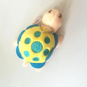 

Money turtle Plush Key Chain Cute Creative sea turtle Hanging Accessories Mini Animal Stuffed Toy Keychains Gifts 2pcs/lot