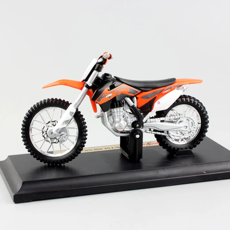 1/18 весы Maisto KTM SXF 450 SX-F мотокросса Diecasts & Toy Vehicles миниатюрные велосипеды для грязи на выносливость гоночный мотоцикл для мальчиков