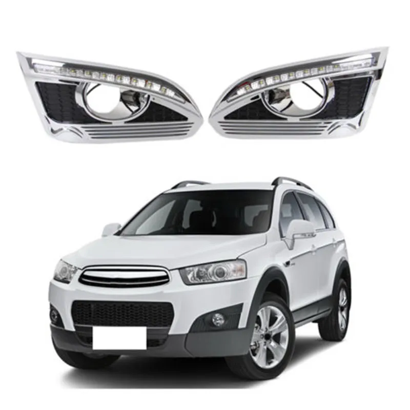 Автомобильные дневные ходовые огни для Chevrolet Captiva 2011 2014 дневсветильник белые и