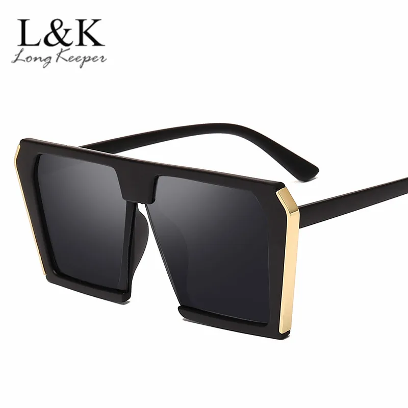 

Long Keeper Big Sunglasses Women Men Oversized Sun Glasses Eyewear Eyeglasses Clear Lens UV400 Double Beam Fashion Goggles