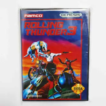 

Rolling Thunder 3 Game Cartridge 16 bit MD Game Card With Retail Box For Sega Mega Drive For Genesis