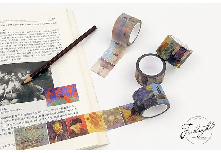 30 мм* 8 м всемирно известная картина лента для декорации Washi diy ablum дневник в стиле Скрапбукинг этикетка изоляционная лента клейкая лента стикер