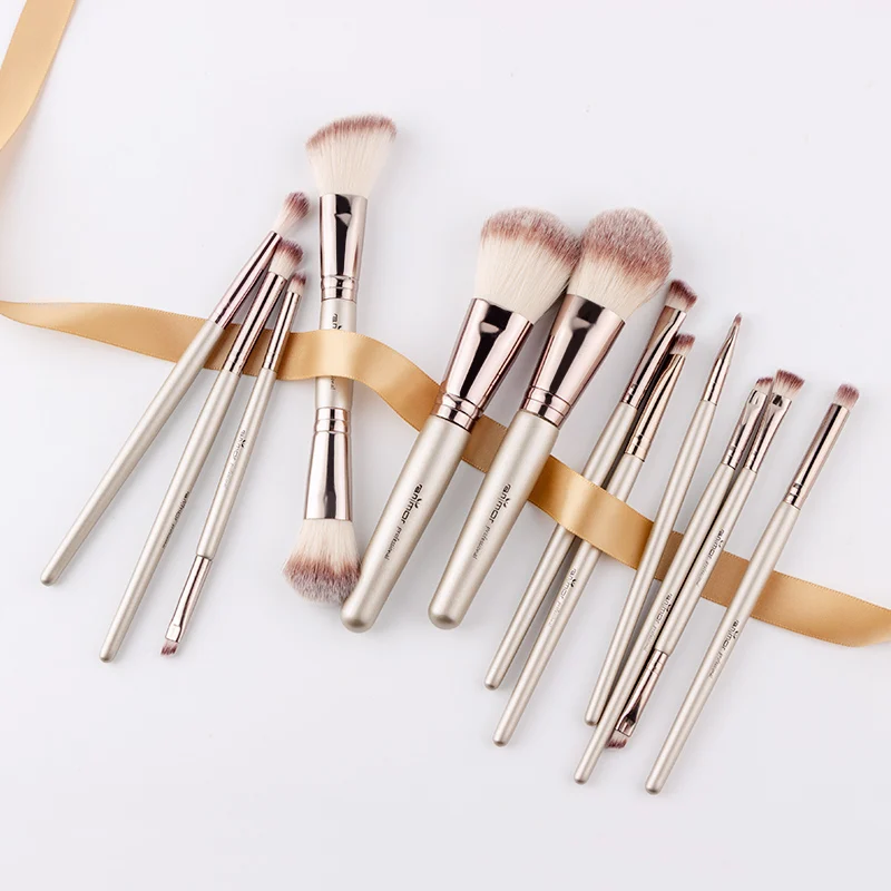 

2019 Anmor Double-end 12PCS Makeup Brushes Set New Foundation Eyeshadow Make Up Brush Professional Blending Brush Maquillaje