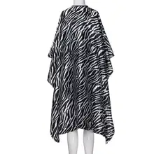 Плащ для стрижки волос для взрослых Водонепроницаемый полиэстер ткань Салон Парикмахерская плащ для парикмахерской Парикмахерская 5U0606