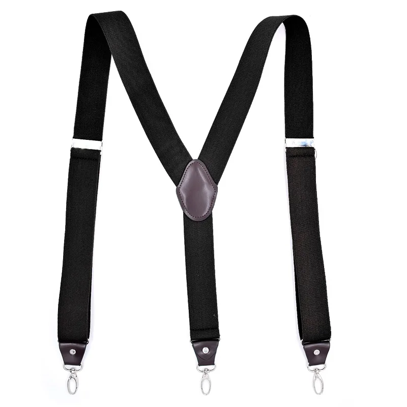 Man's Suspenders Fashion Braces Strong Hook Suspenders Trousers