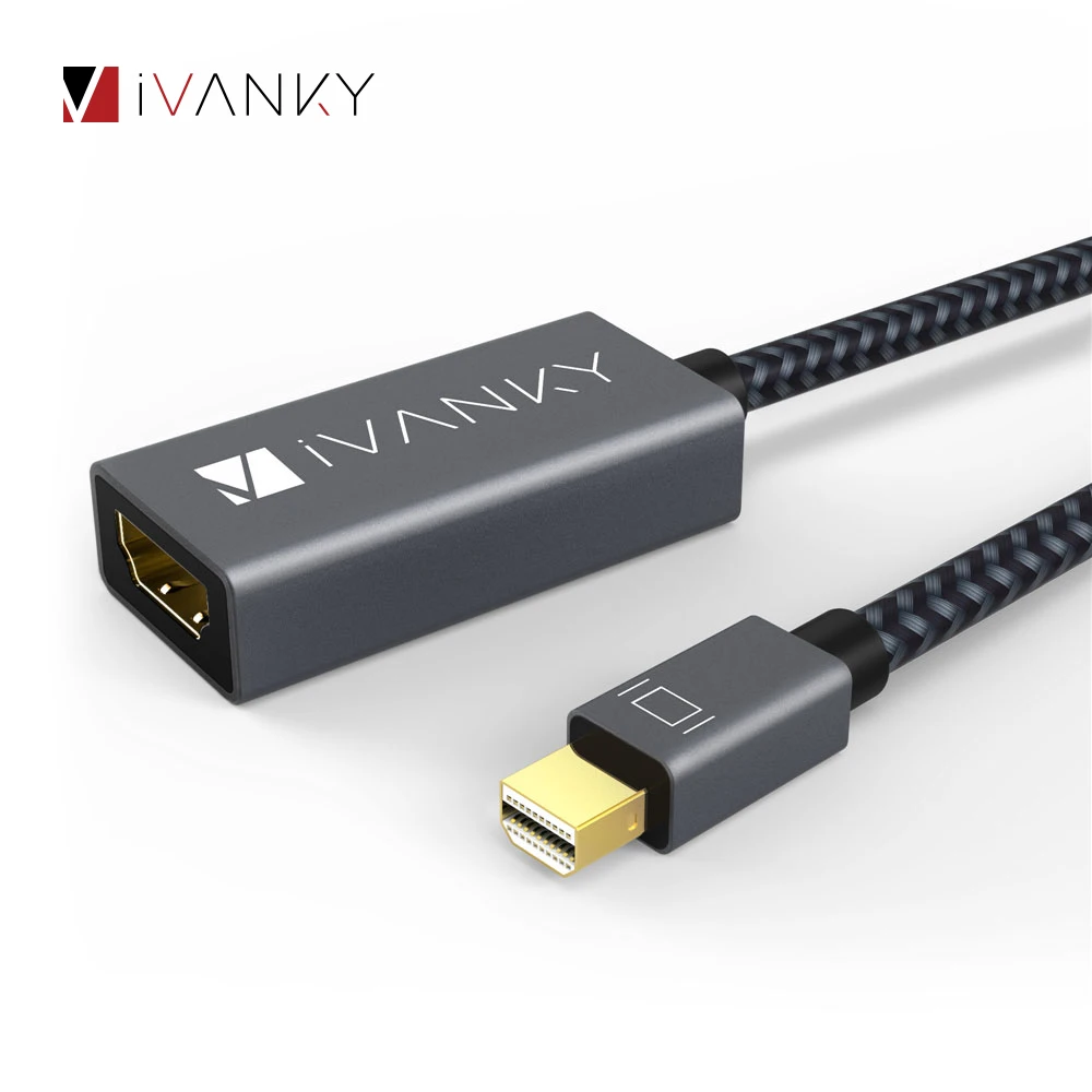 

[Lifetime Warranty] iVANKY 1080P@60Hz Mini DP to HDMI Adapter HD Thunderbolt HDMI 2.0 Adapter for MacBook Air/Pro,TV,Projector