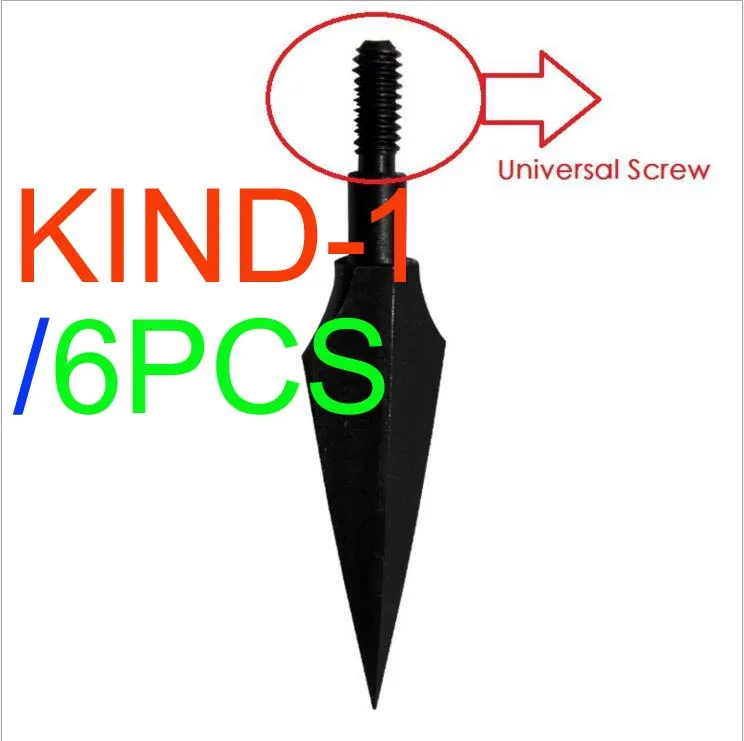 

6pcs Steel Broadheads 150 Grain Arrow Heads Tips Arrow Points Archery Hunting