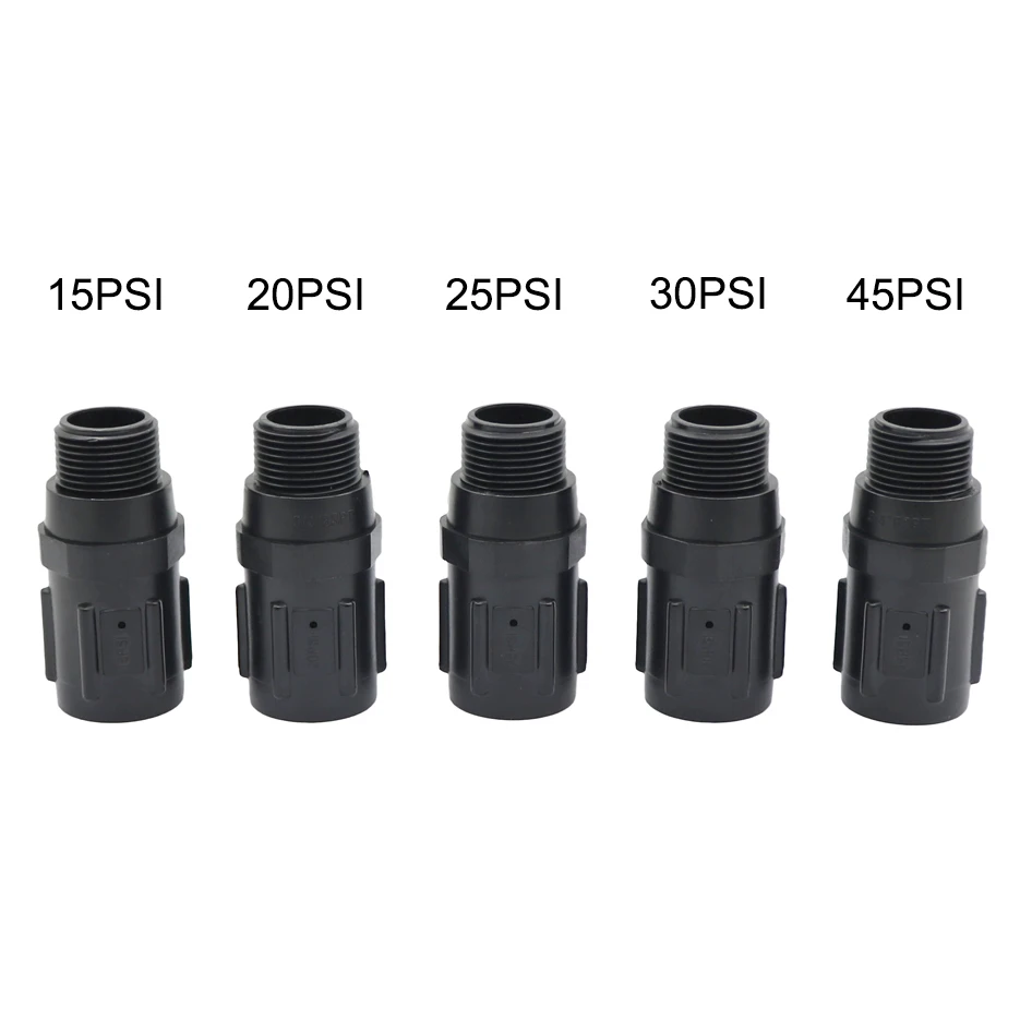 15PSI-45PSI Preset Pressure Regulators with 3/4" BSP Thread Reduces Incoming Water Pressure For Garden Drip System 1Pc