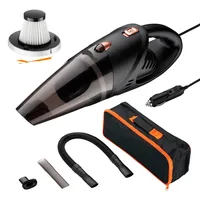 CARAYMIN Portable Car Vacuum Cleaner - High Power 120W 5000PA Suction for Wet and Dry with Filters and Carry Bag