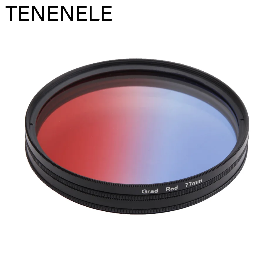 TENENELE градиентный цветной фильтр для камеры 46 49 52 55 58 62 67 72 77 82 мм Фильтры для объективов Nikon sony Canon Pentax Fuji DLSR камера