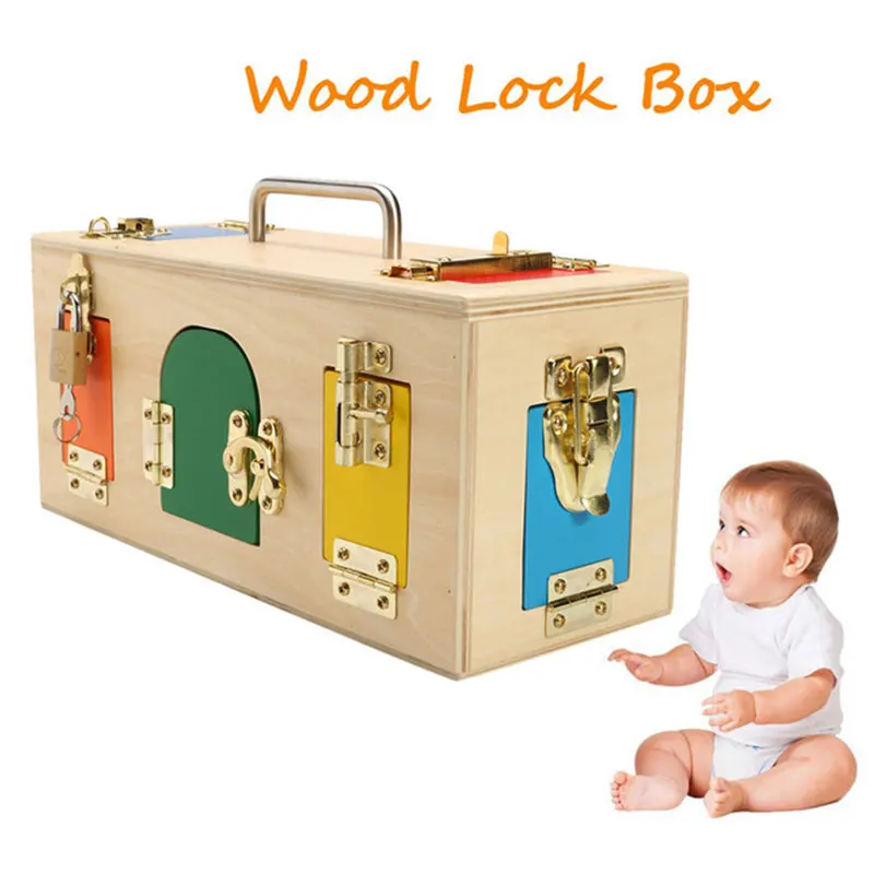 

Beautiful Montessori Materials Lock Fun Colorful Gift Entertainment High-Performance Lock and Key