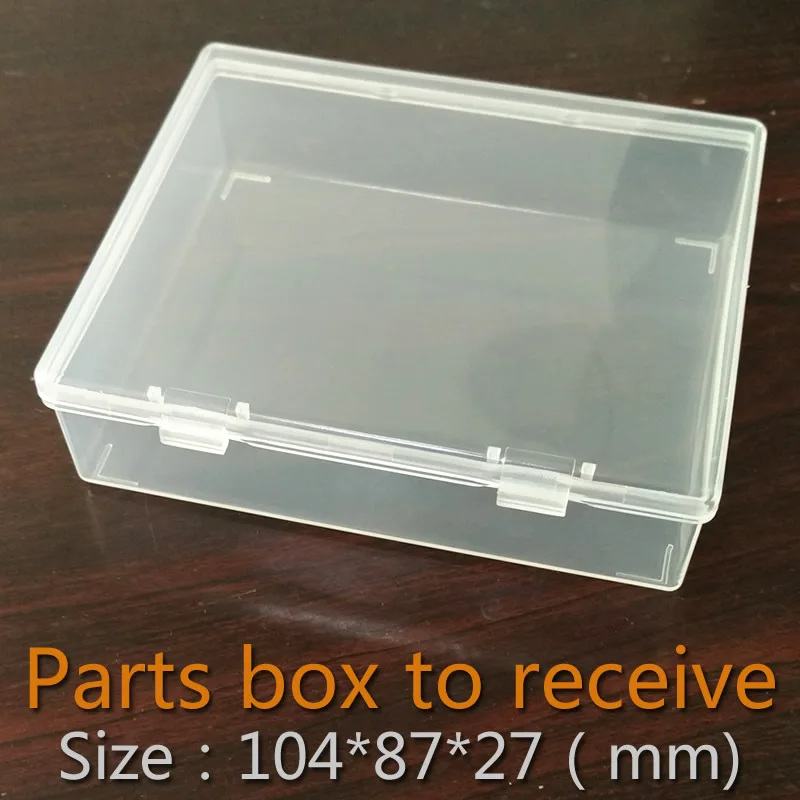 Parts box collapsible rectangle Plastic Boxes Transparent Plastic