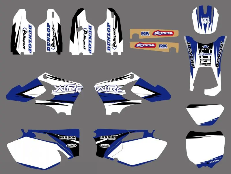 

NEW TEAM GRAPHICS BACKGROUNDS DECALS STICKERS For Yamaha WR250F WR450F WRF250 WRF450 2005 2006 WRF 250 450