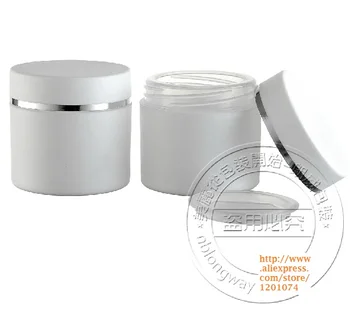 

Wholesale,50G Cream Jar,Double Layer,Plastic Cosmetic Container,Screw Cap,Empty Makeup Sub-bottling,Sample Mask Canister