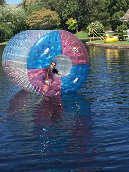 

Free Shipping Tpu Colorful Inflatable Water Walking Ball Water Paly Equipment Water Roller Ball Aqua Rolling Ball Roller Wheel