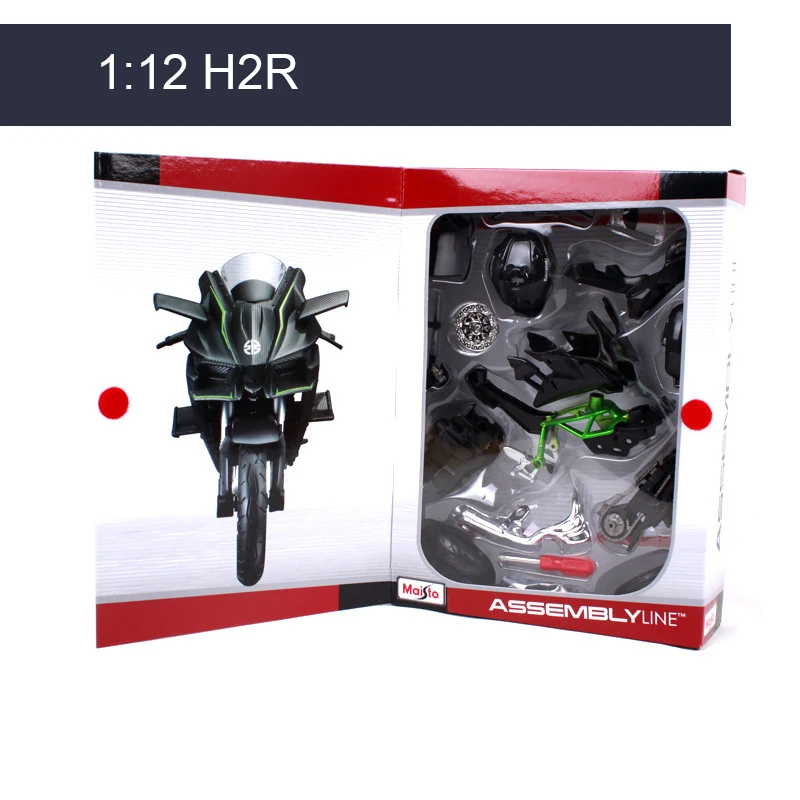 

MAISTO H2R Motorcycle Model Kit 1:12 scale metal Assembly DIY Motorcycle Bike Model Kit Toy For Gift Collection
