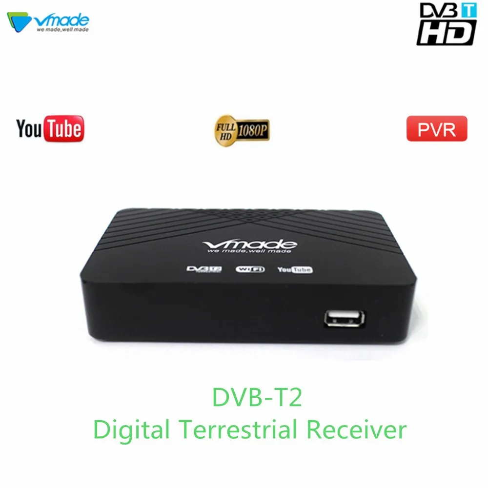 Vmade 2019 горячая Распродажа HD 1080P ТВ тюнер DVB T2/T цифровой наземный приемник