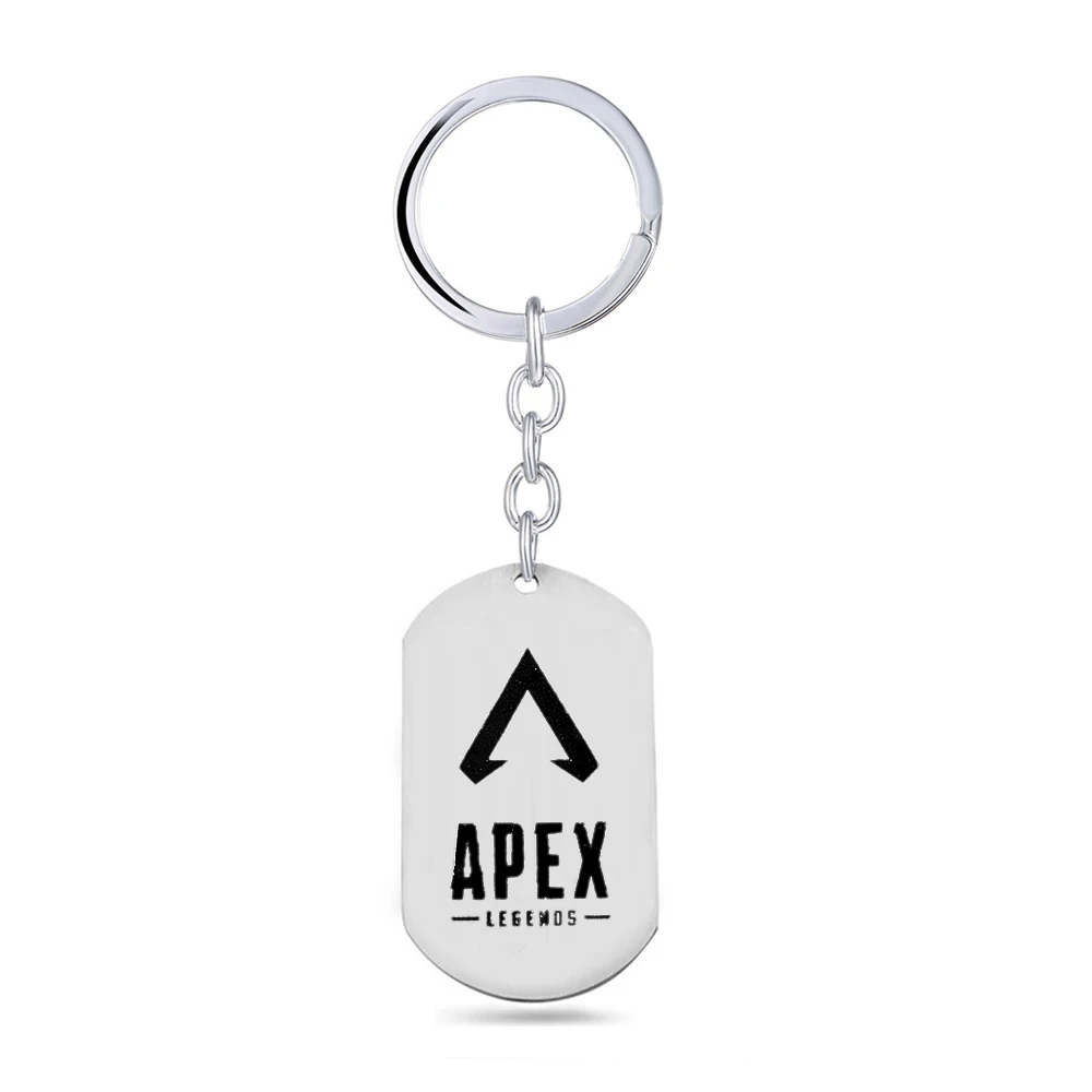 

Game Apex Legends Keychain Stainless Steel Key Ring For Men Women Bag Key Chain Car Accesorias Jewelry llaveros sleutelhanger