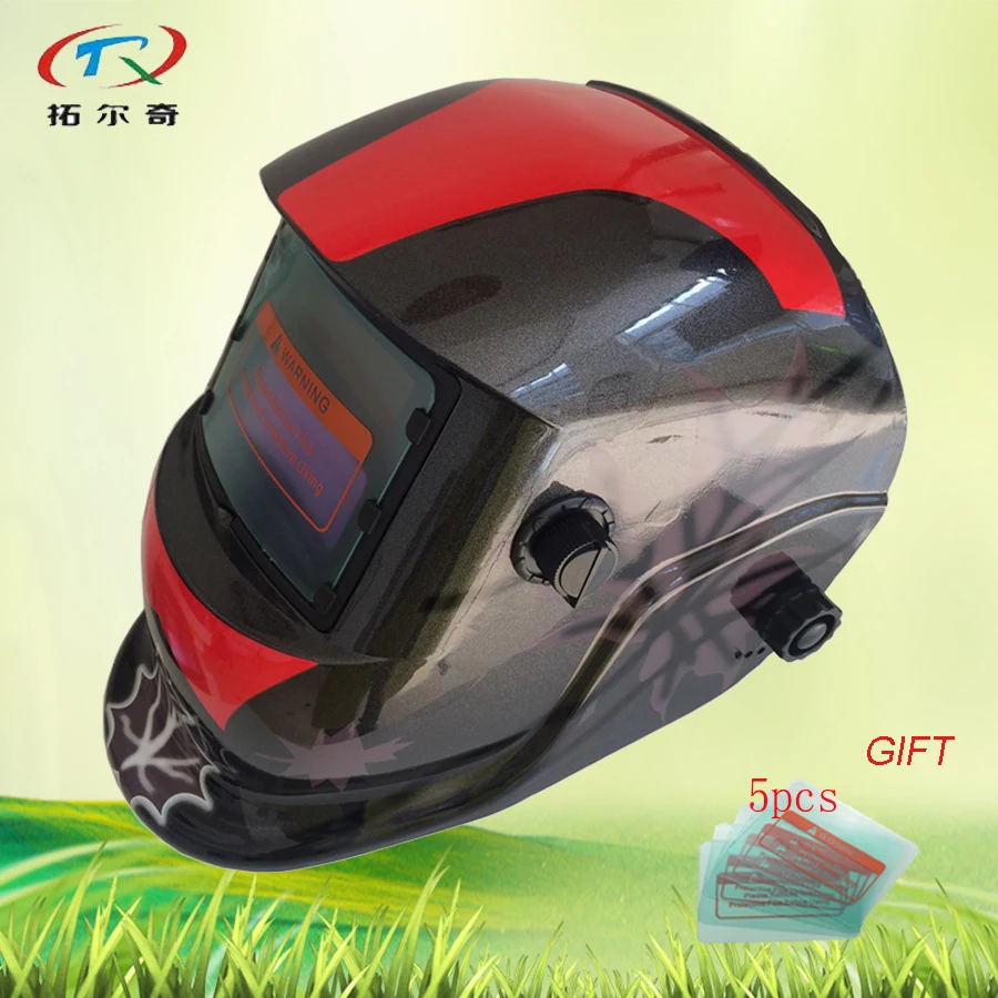 Pro Solar Powered Auto Darkening Welding Eyeshade Filter Lens Black/& Dark Green